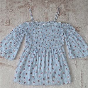 Super cute long floral top